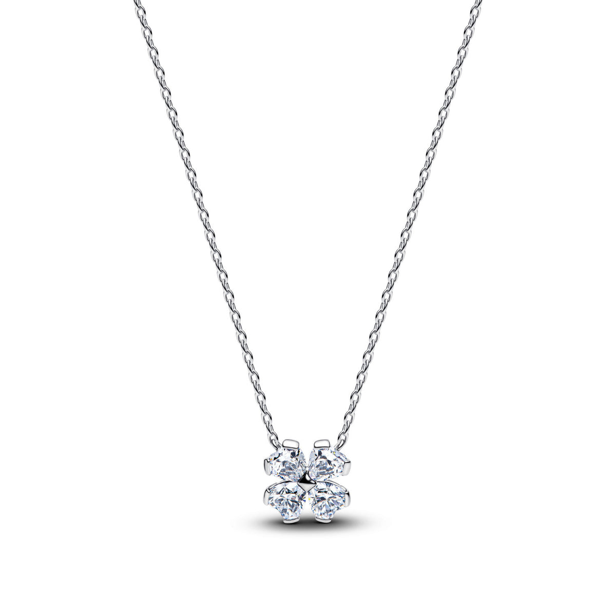 Collana Pandora quadrifoglio in argento