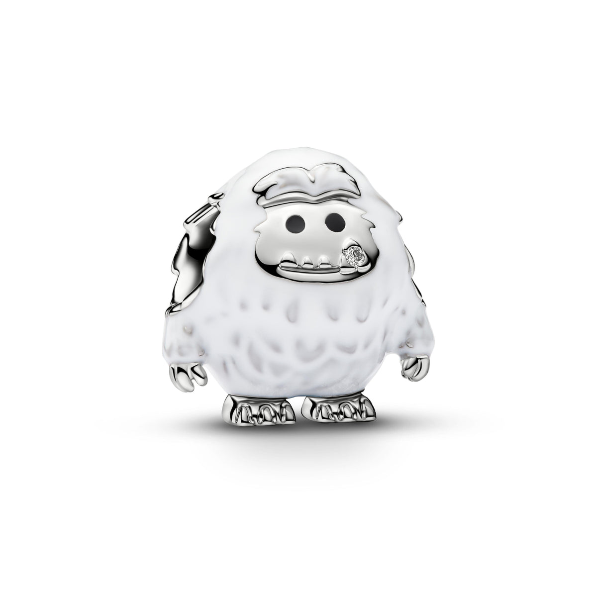 Charm Pandora Yeti in argento finitura platino