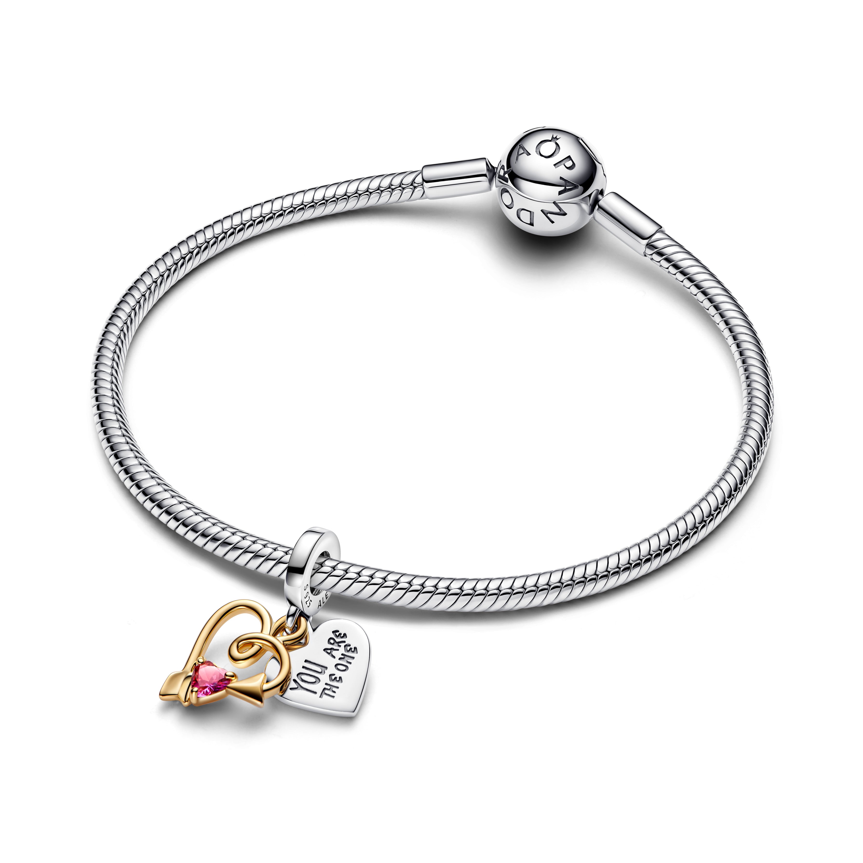 Pandora - Charm Pendente Cuore con Freccia da incidere