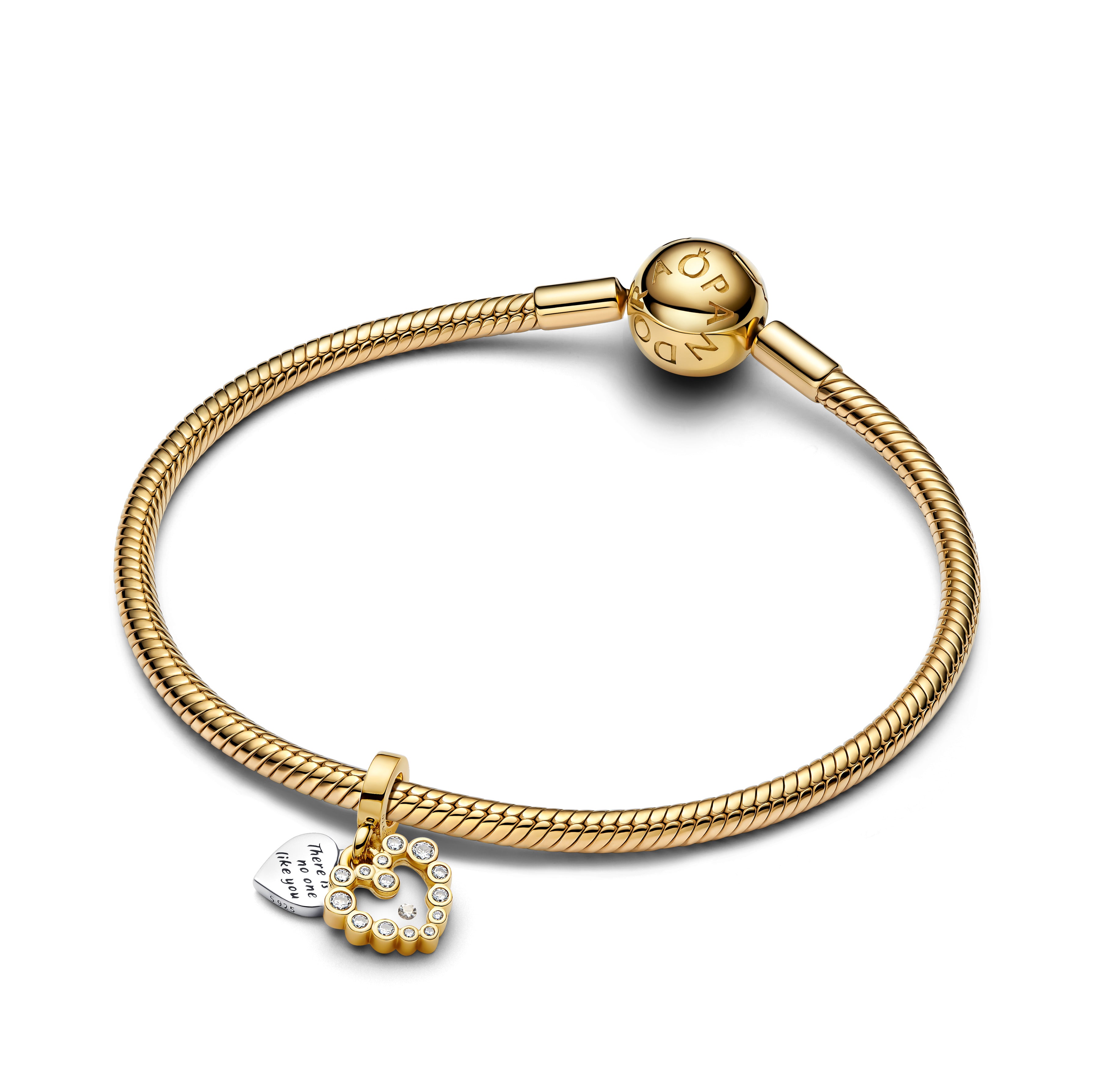 Pandora - Charm Pendente Doppio Cuore Nessuna come Te