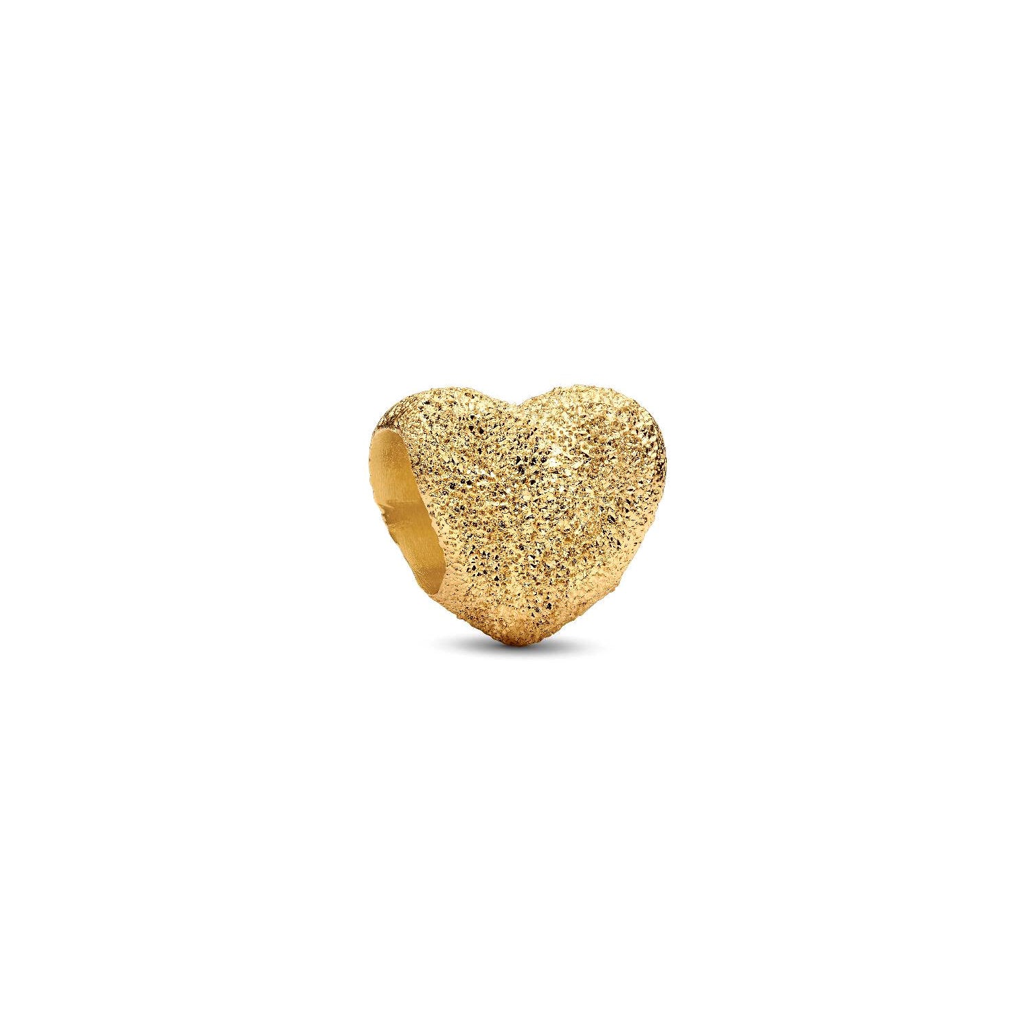Pandora - Mini Charm Cuore effetto diamantato Argento