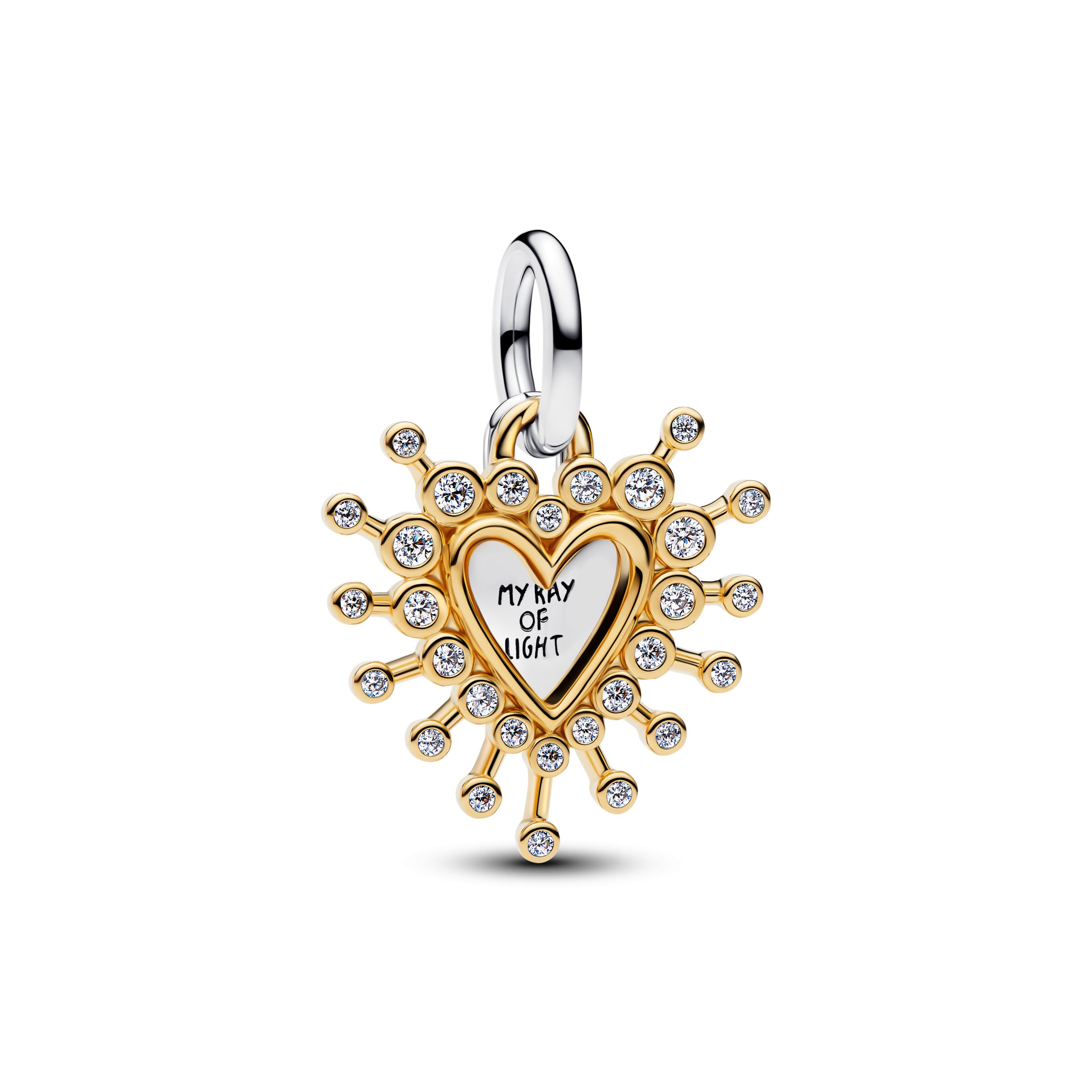 Pandora - Charm pendente Cuore Luminoso doppio