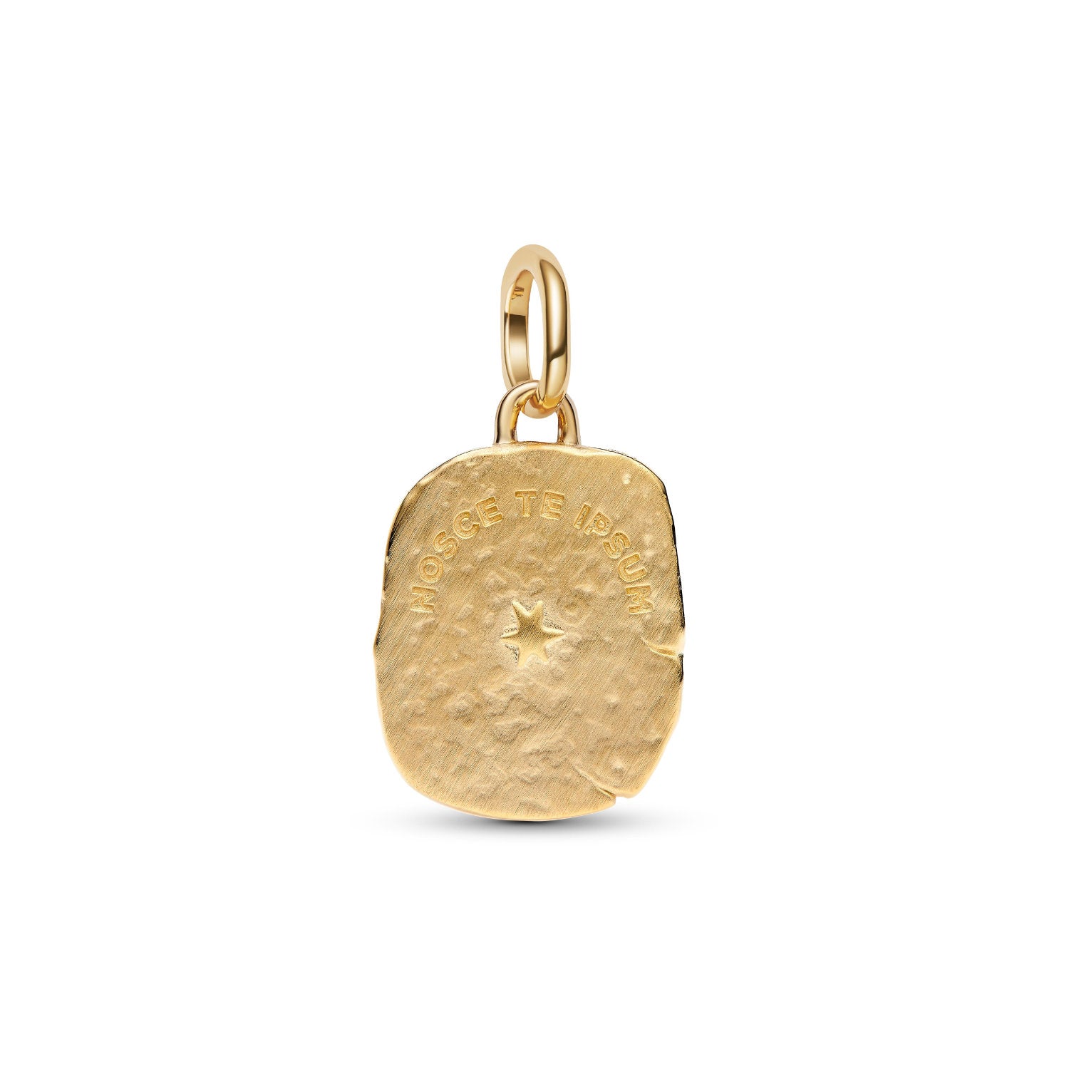 Pandora - Charm Medallion Occhio "Nosce Te Ipsum" finitura oro