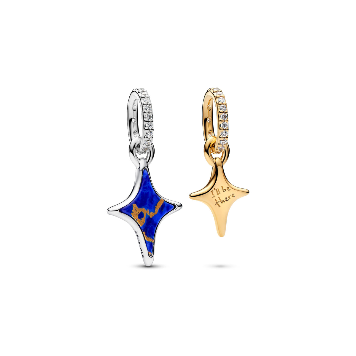 Charm Pandora Stella Duo divisibile in argento e oro