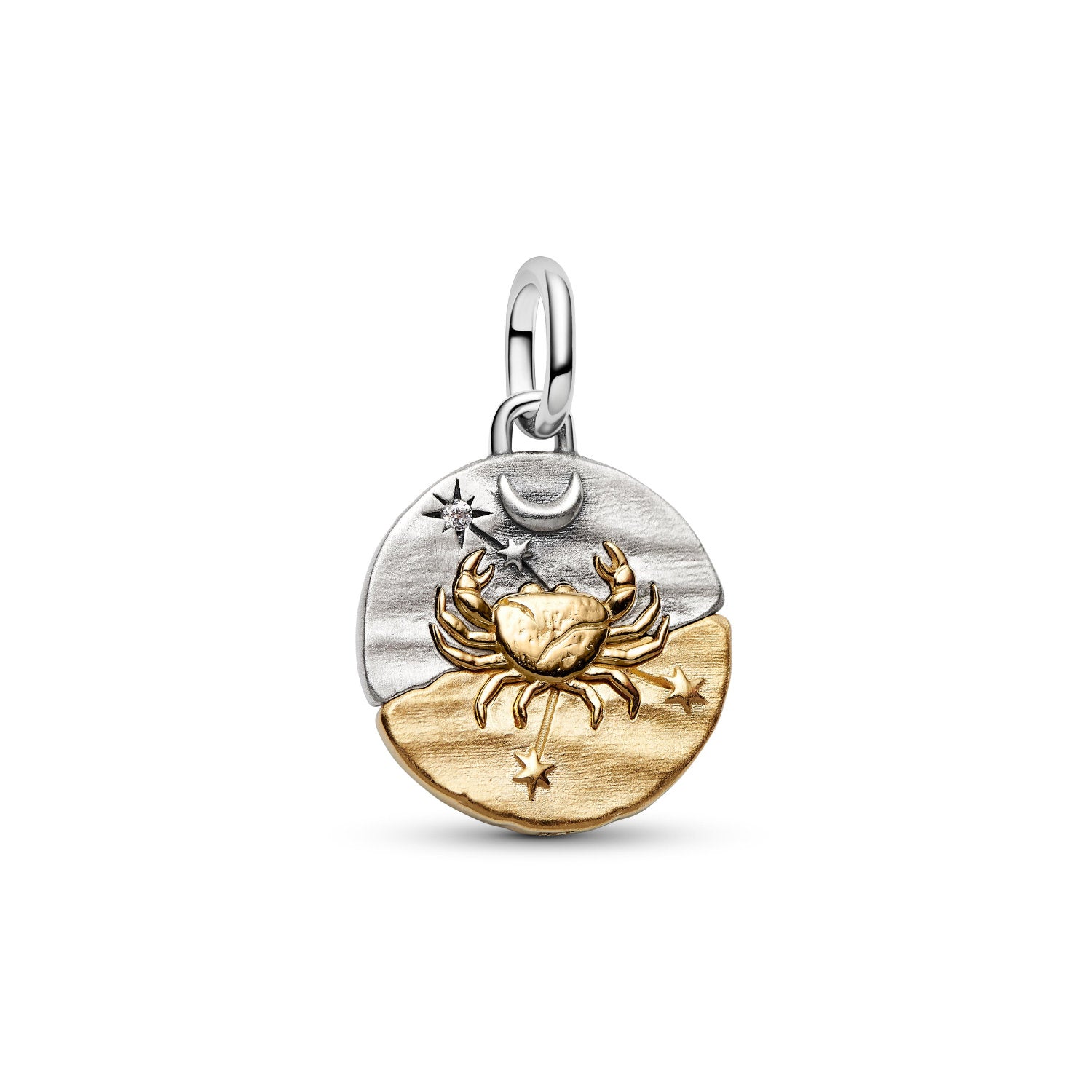 Pandora - Charm Medallion Cancro Argento finitura oro