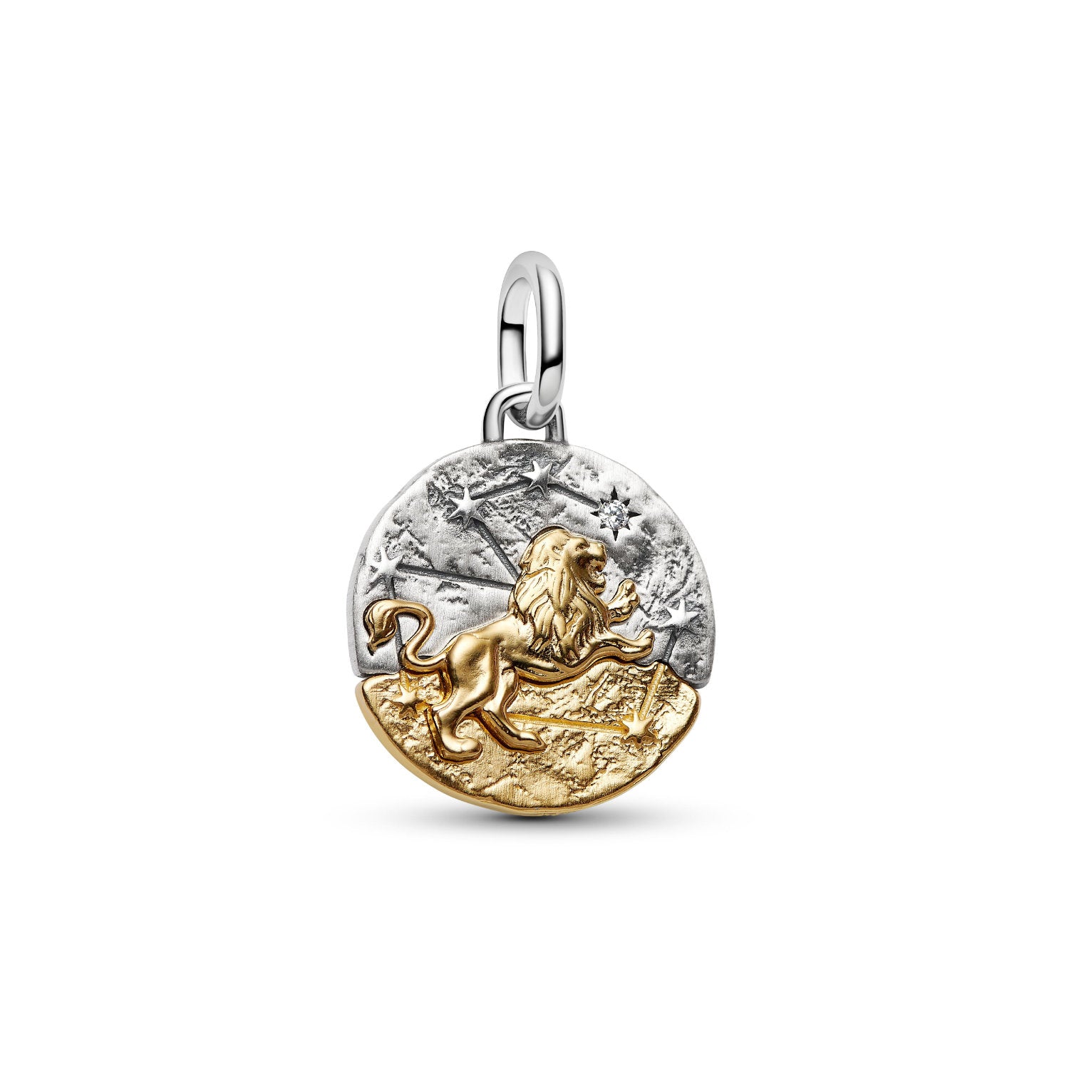 Pandora - Charm Medallion Leone Argento finitura oro