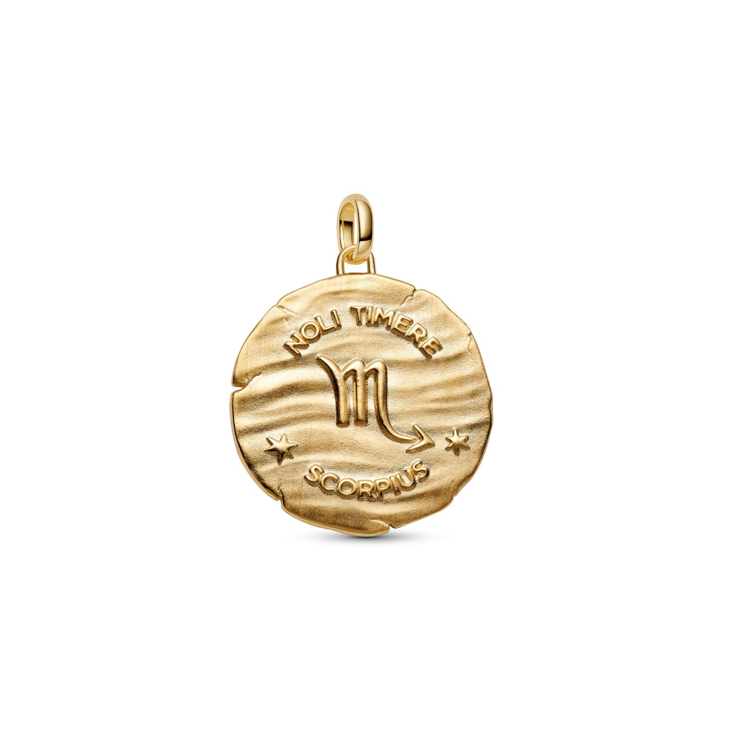 Pandora - Charm Medallion XL Scorpione "Noli Timere" Argento finitura oro