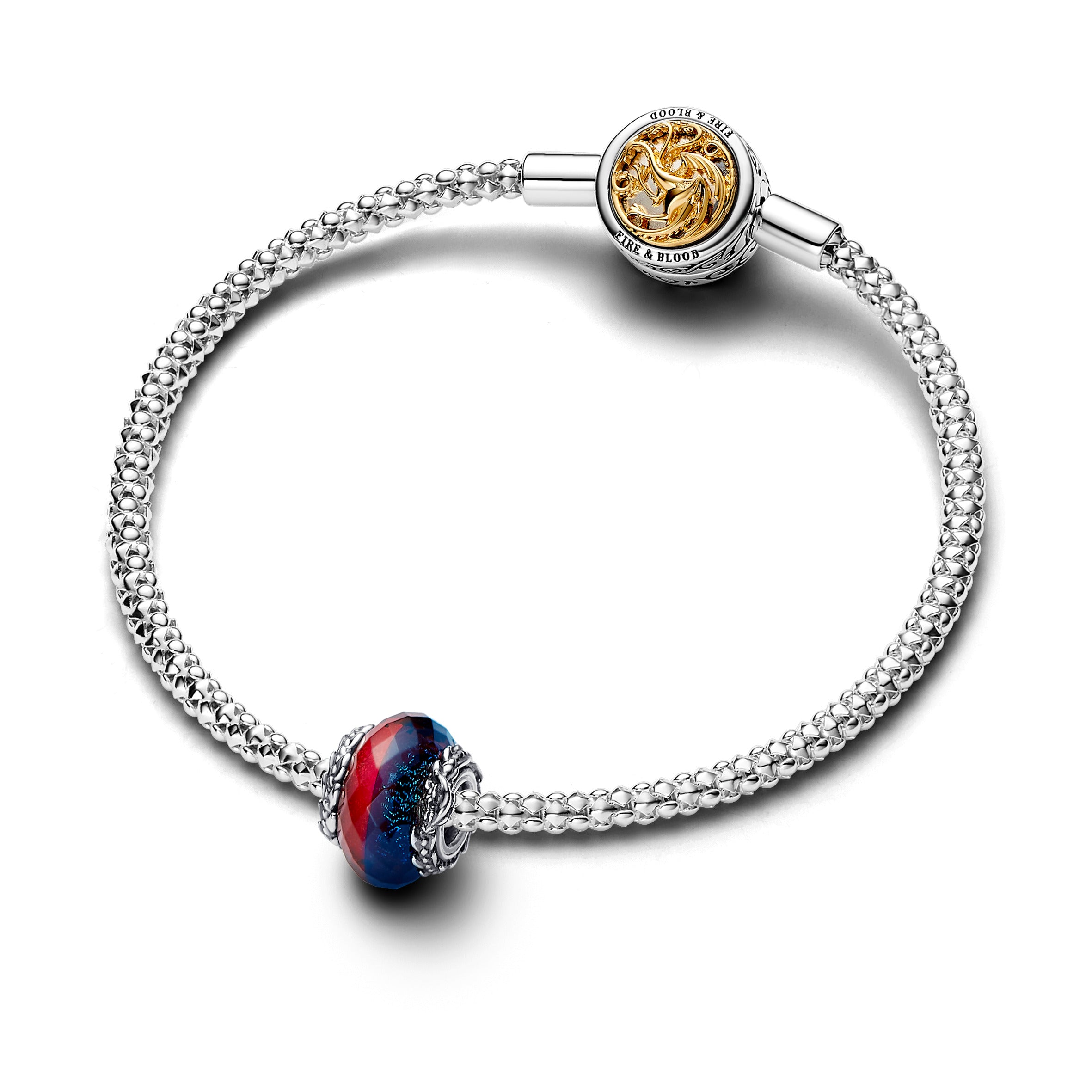 Pandora - Il Trono Di Spade, Vetro Di Murano Ghiaccio E Fuoco