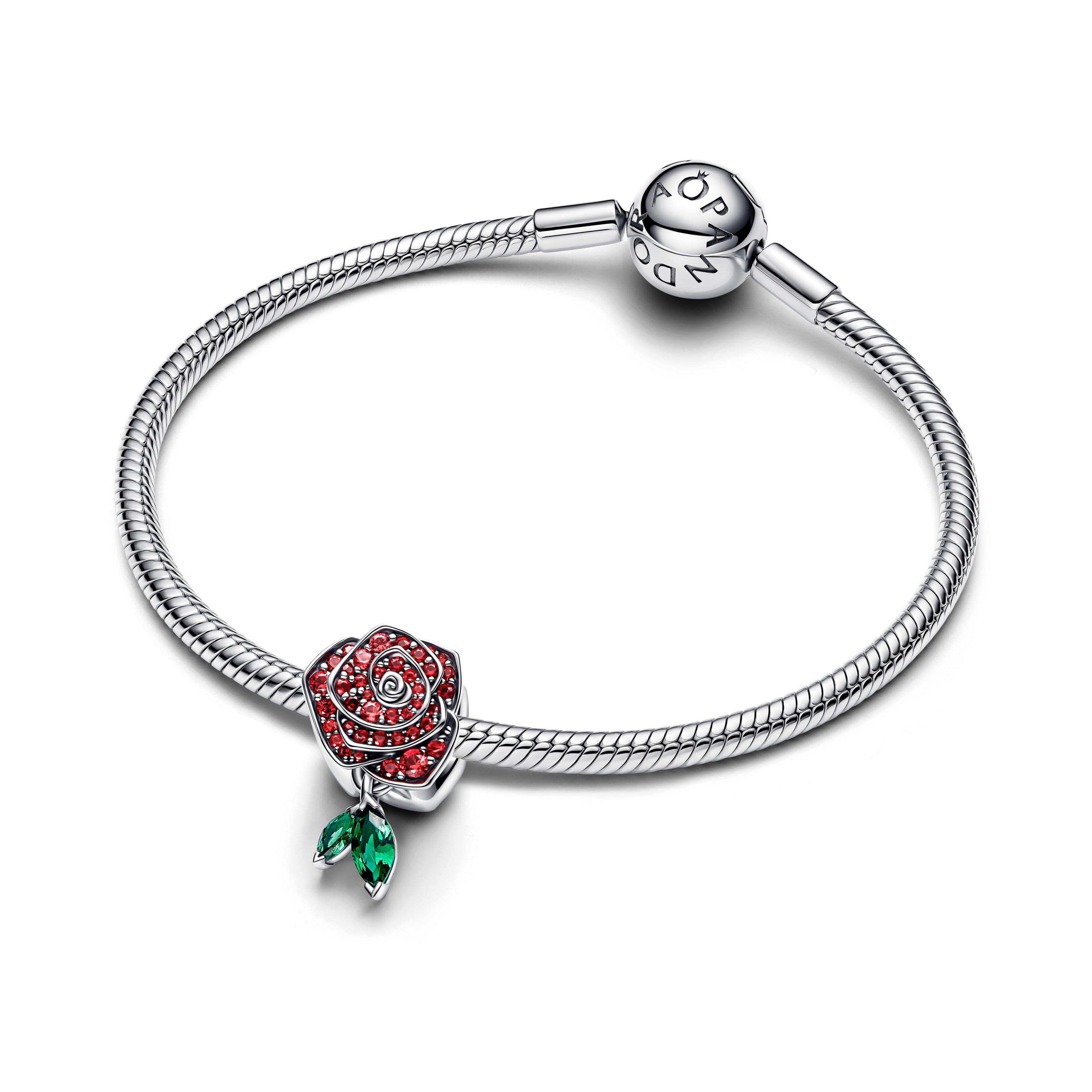 Pandora - Charm Rosa Scintillante Rossa