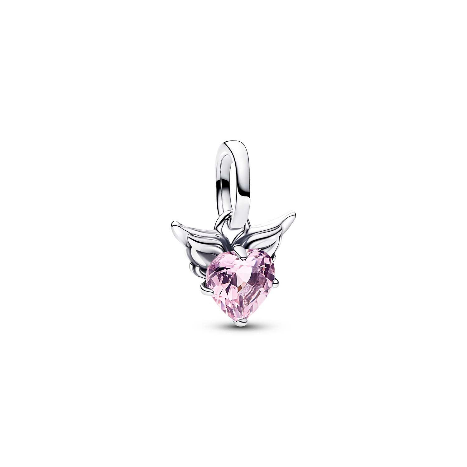 Pandora - Charm Mini Pendente Winged Heart Rosa Pandora ME