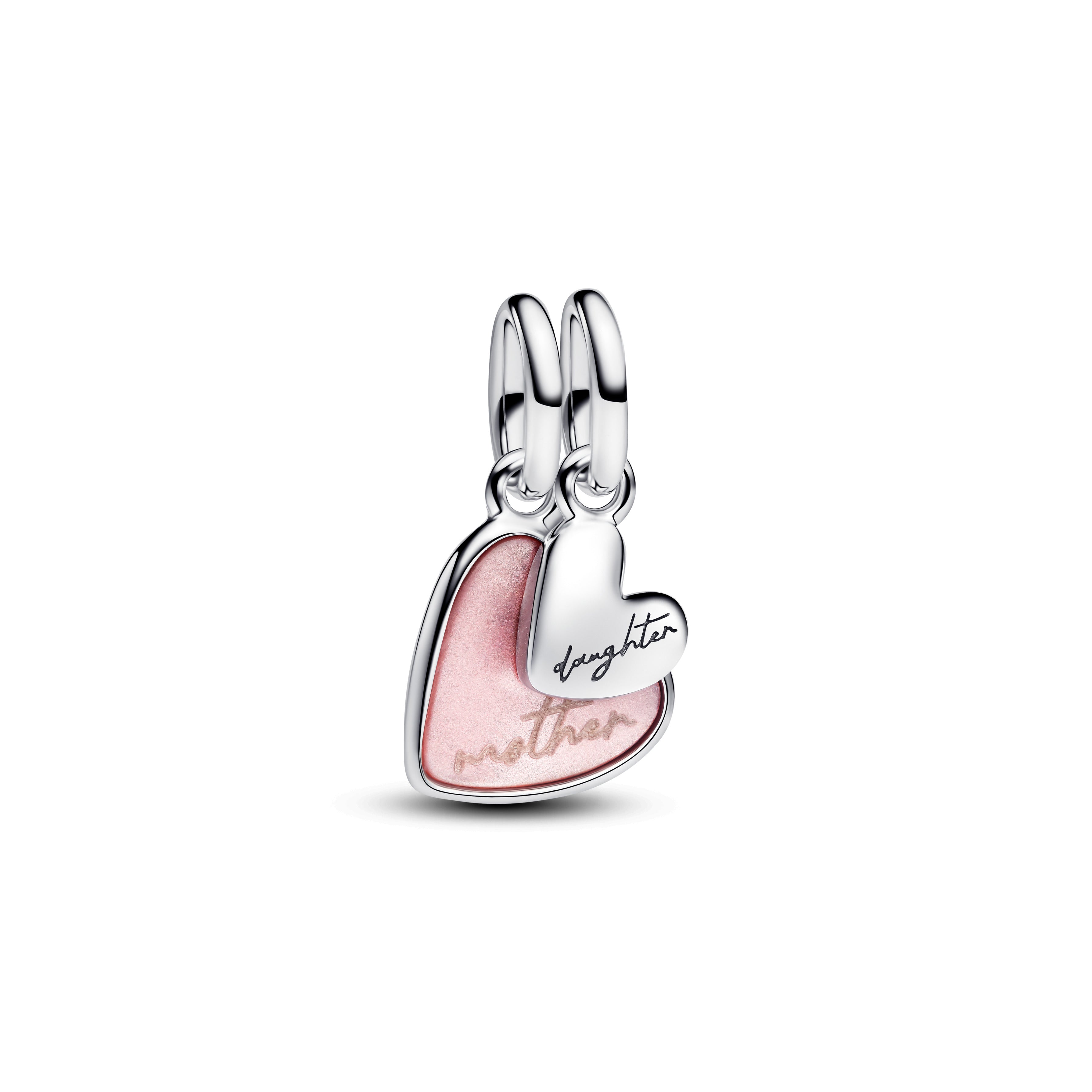 Pandora - Charm Pendente Unione di Cuori Mamma e Figlia divisibile