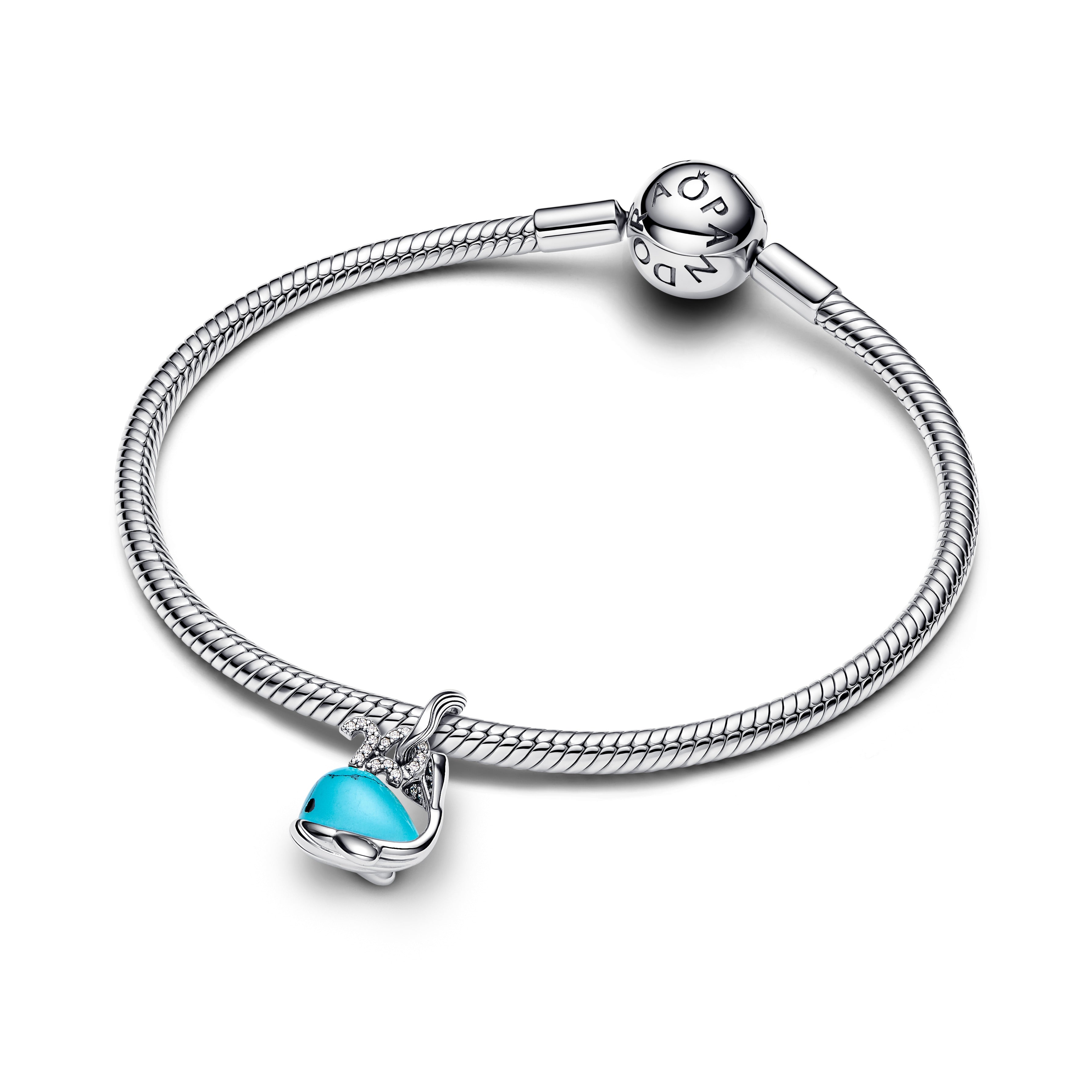 Pandora - Charm Pendente Balena Turchese