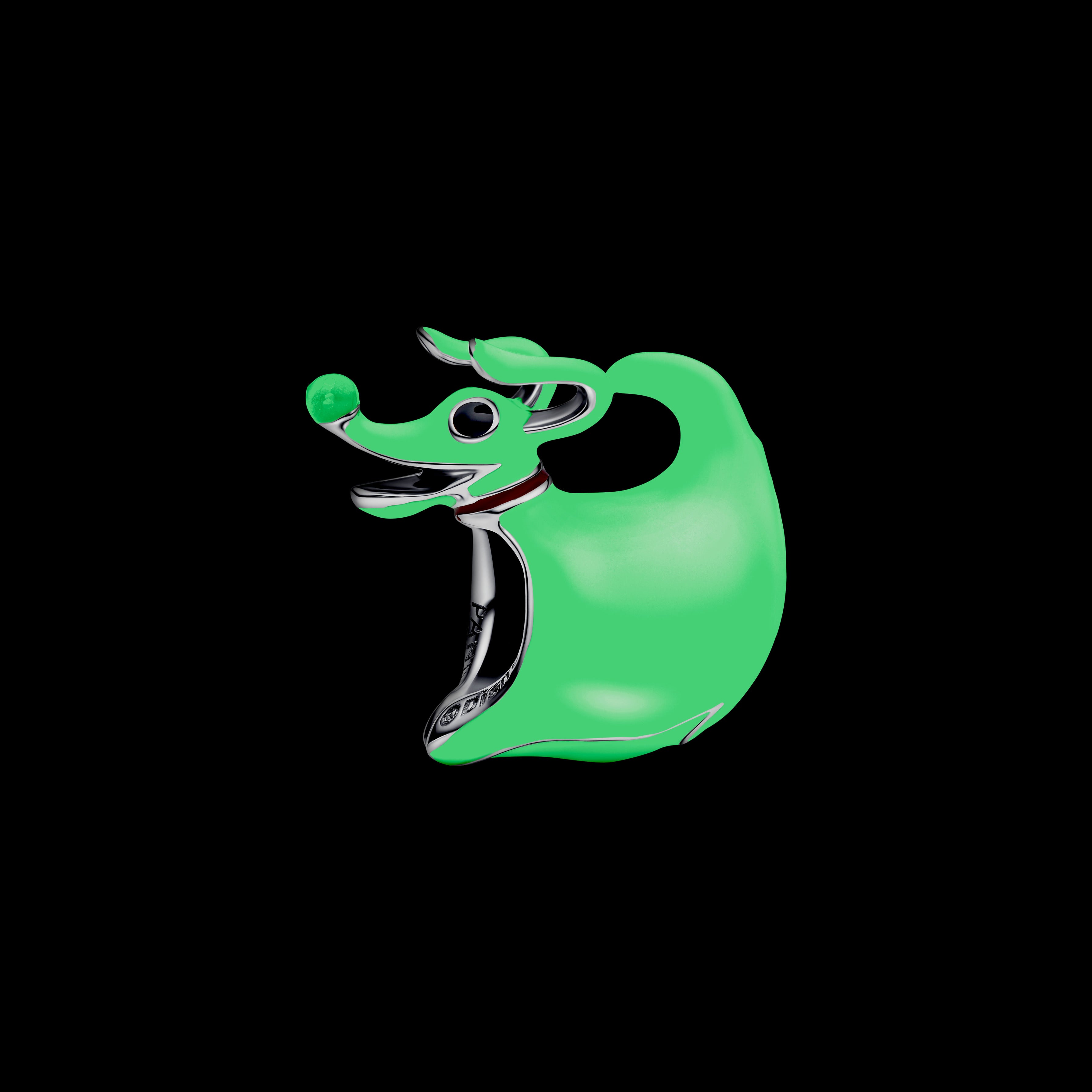 Pandora - Disney, The Nightmare Before Christmas, Zero che si illumina al buio