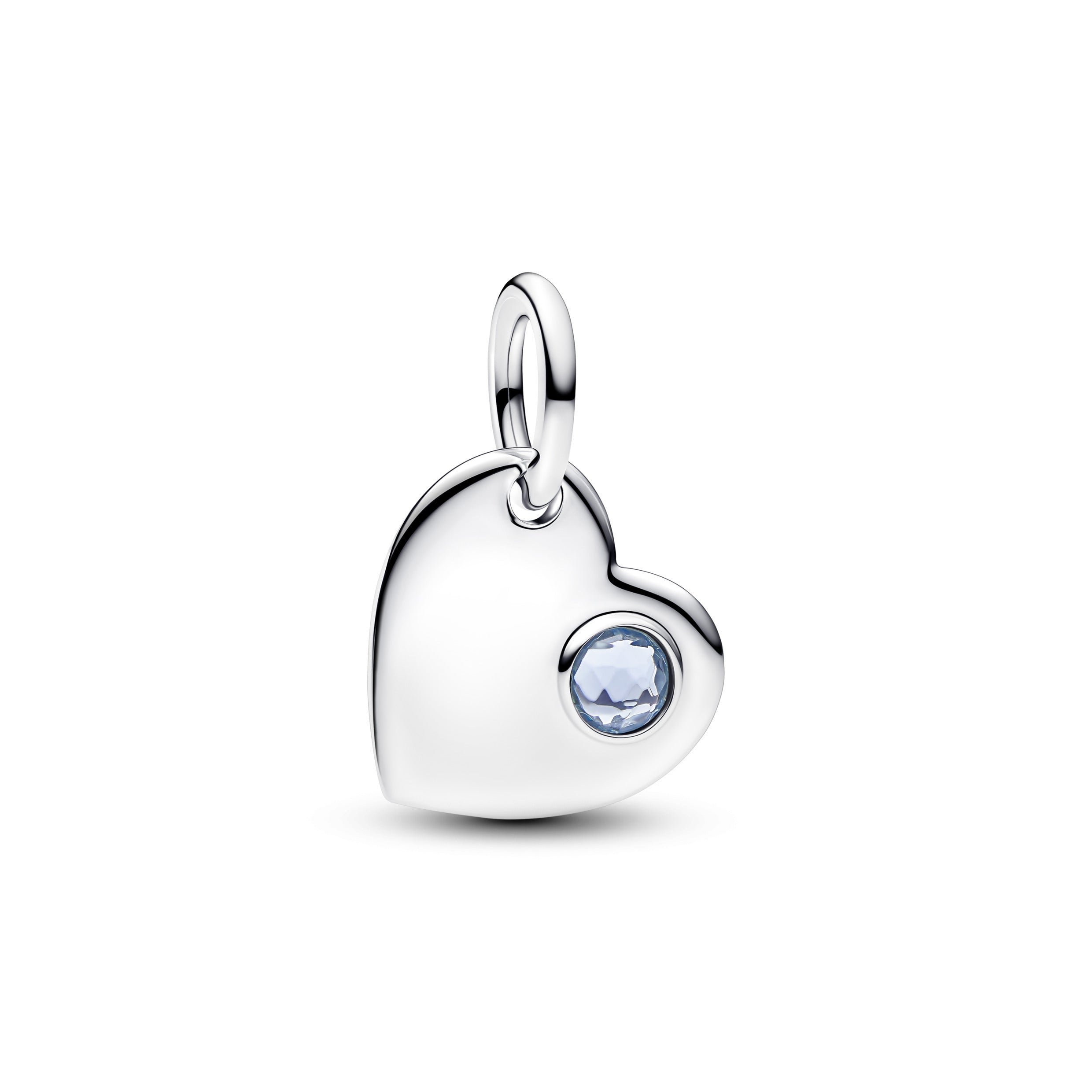 Pandora - Charm Pendente Cuore con Pietra Azzura Marzo