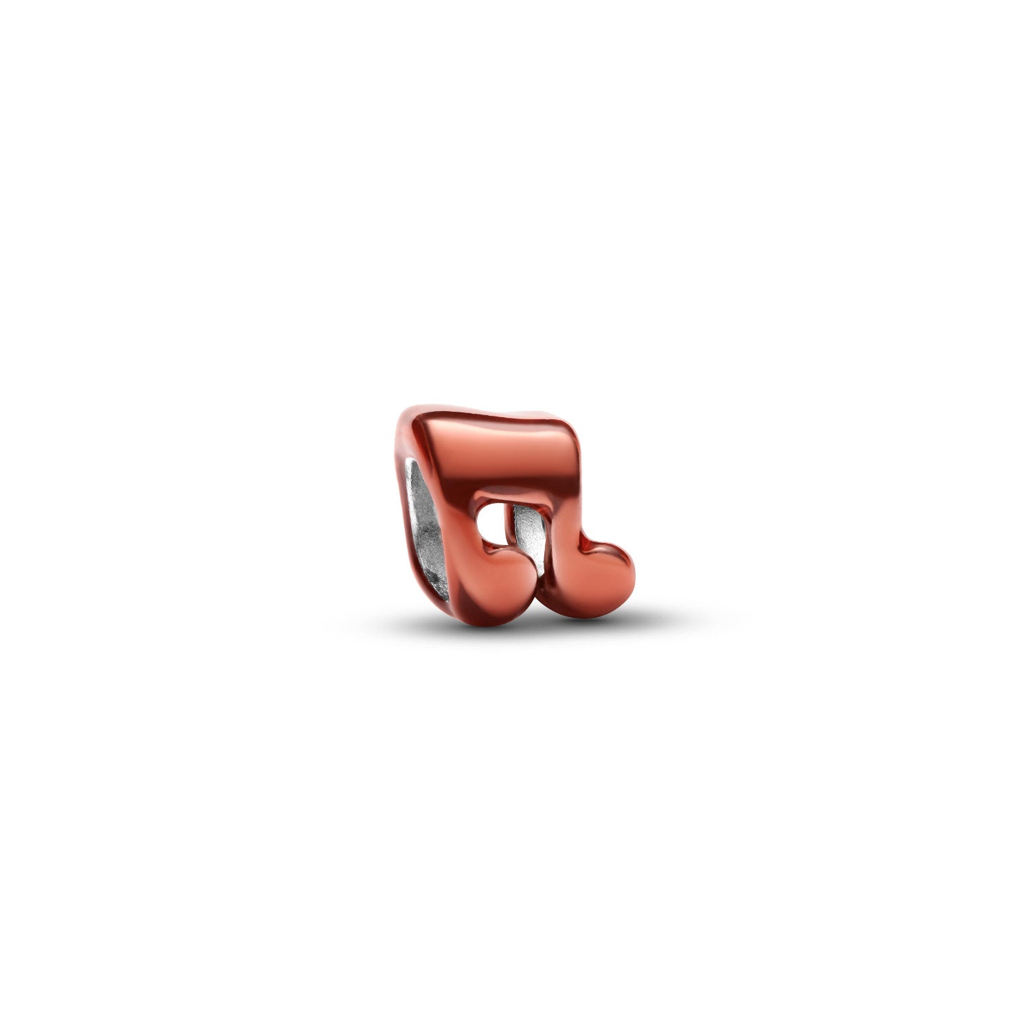 Pandora - Mini Charm Nota Musicale effetto metallico arancione Argento