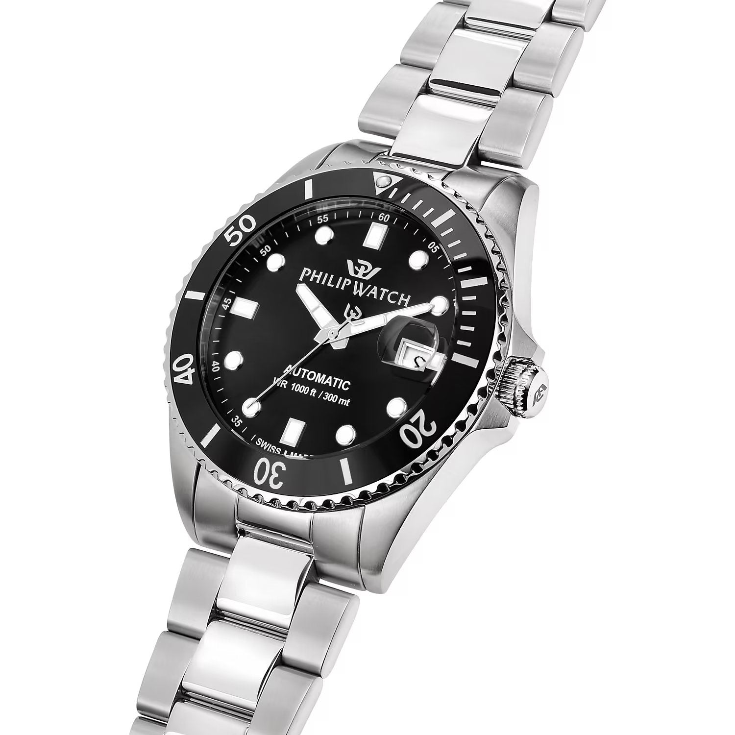Philip Watch - Orologio Caribe Diving 42mm Automatico Nero
