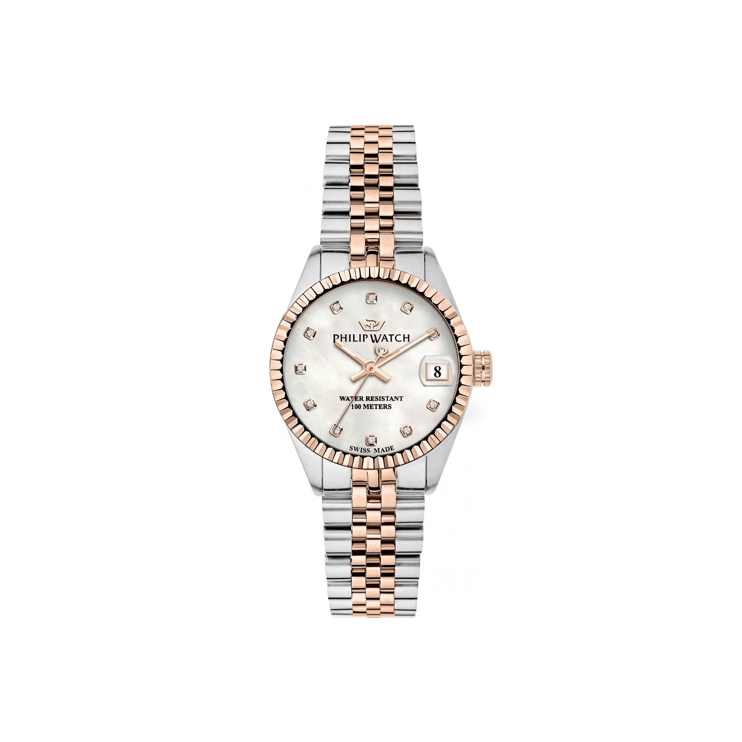 Philip Watch - Orologio Caribe 31x39mm con Diamanti Quarzo Bicolore
