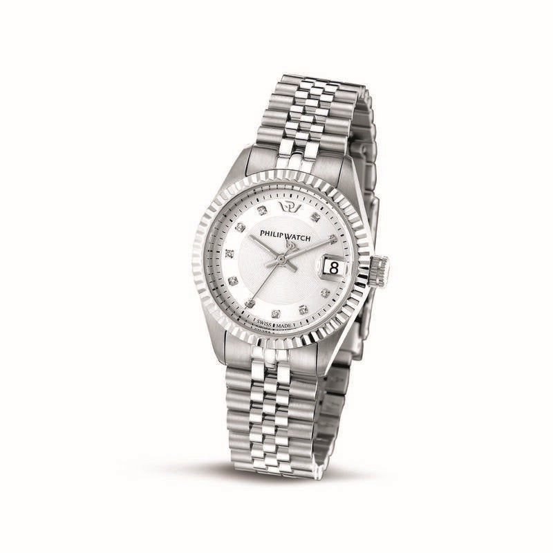 Philip Watch - Caribe 31mm Lady 3h S/whi W/diam Dial br