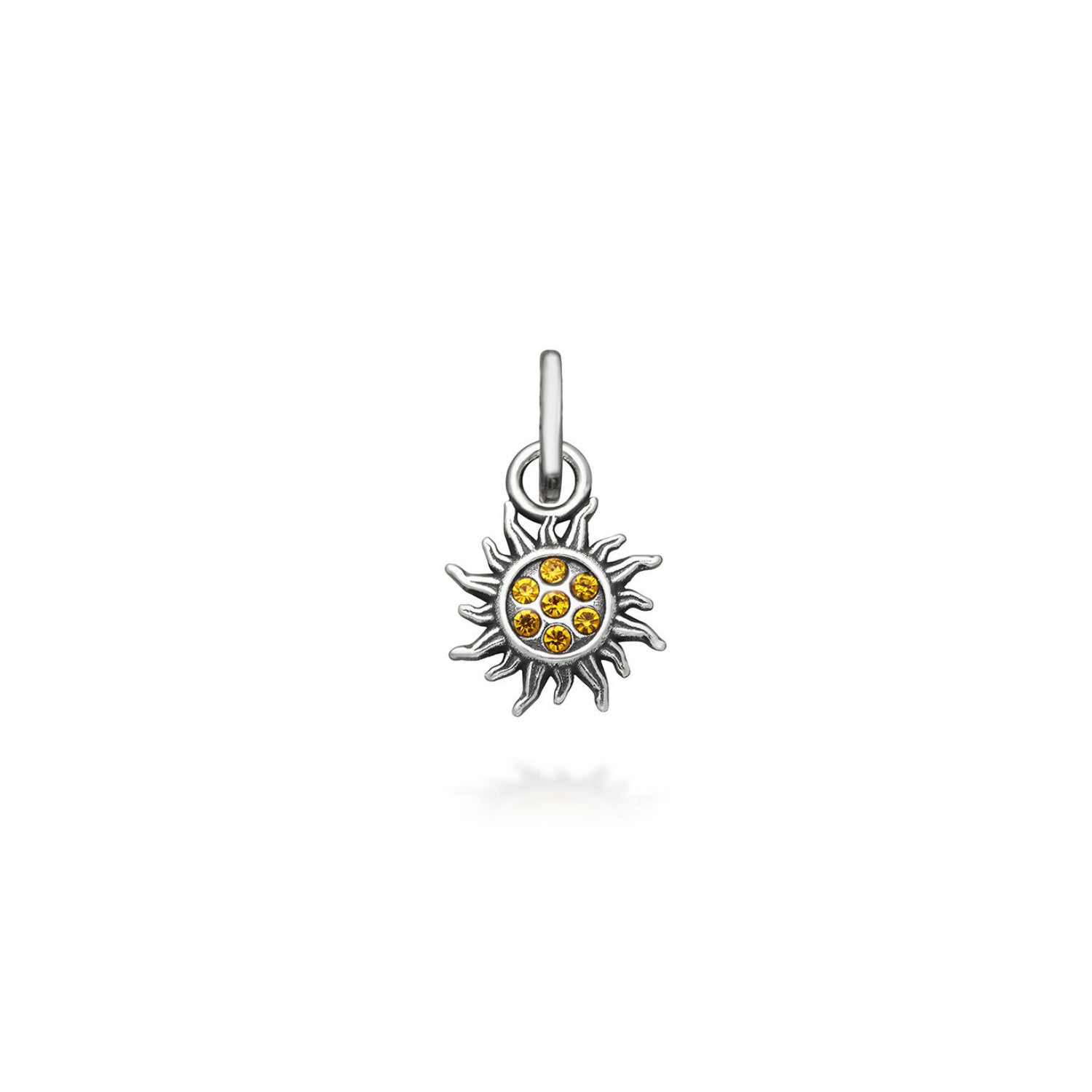 Raspini - Mini Charm Sole Crystal Giallo Argento
