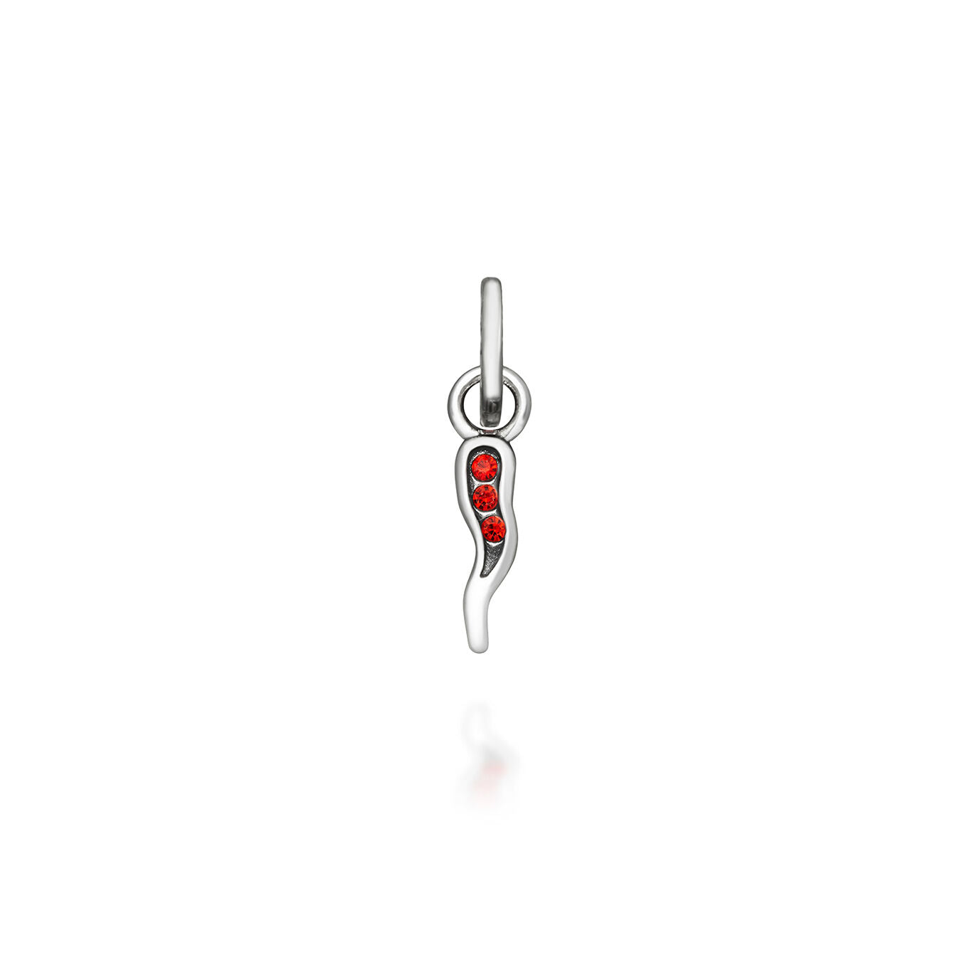 Raspini - Mini Charm Cornino Crystal Rosso