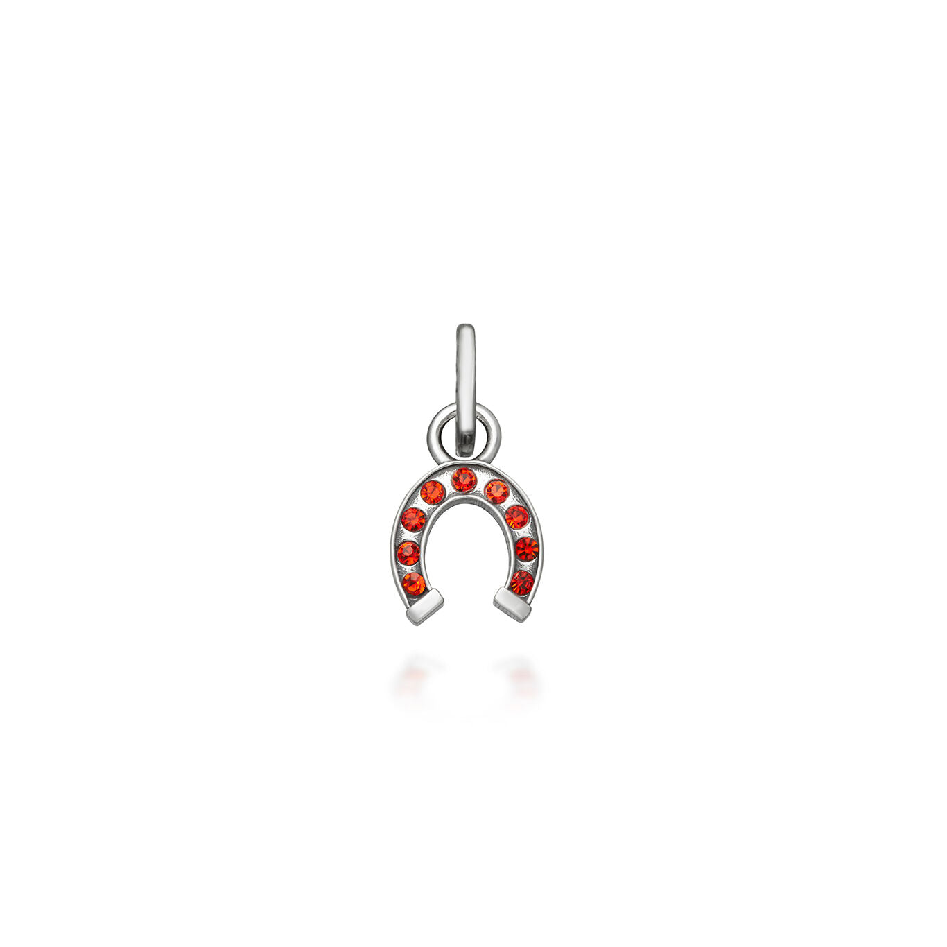 Raspini - Mini Charm Ferro Di Cavallo Crystal Rosso