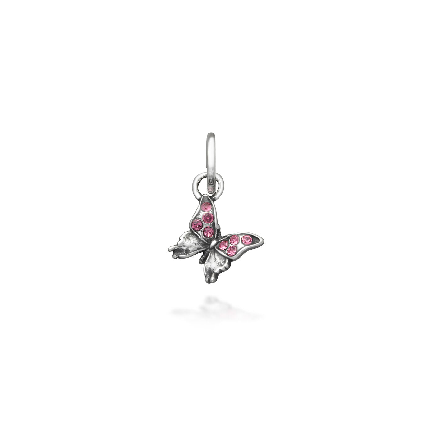 Raspini - Mini Charm Farfalla Crystal Rosa