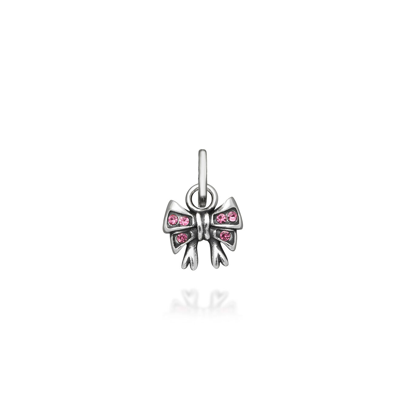 Raspini - Mini Charm Fiocco Crystal Rosa