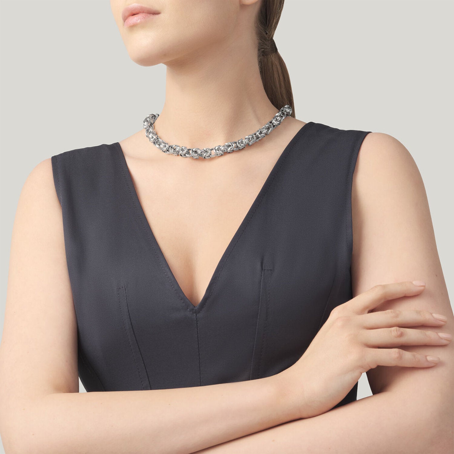 Raspini - Collana bizantina luce Argento