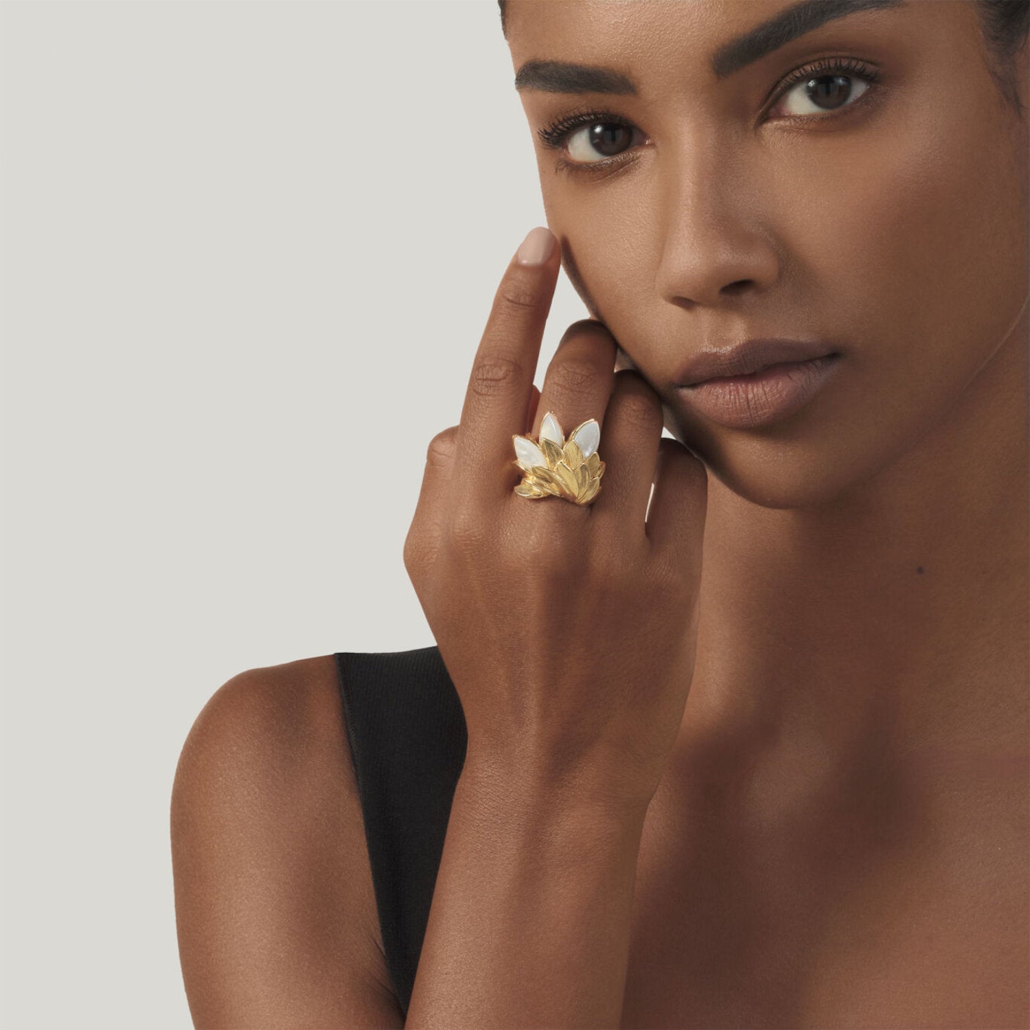 Raspini - Anello Skin Madreperla Argento