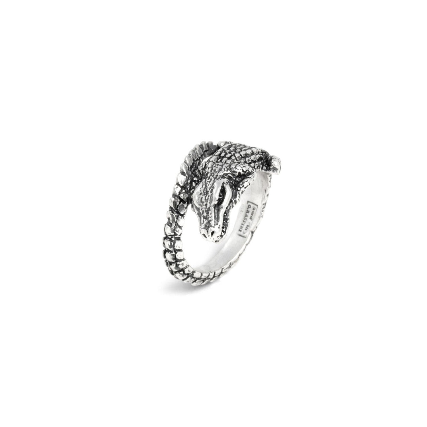 Raspini - Anello da mignolo Coccodrillo Argento 8