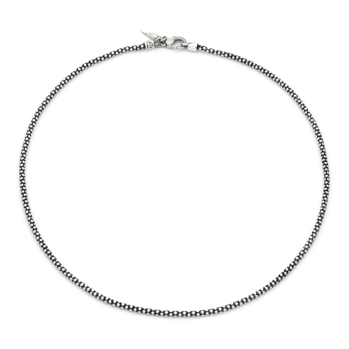 Collana Raspini Maglia Popcorn in argento uomo