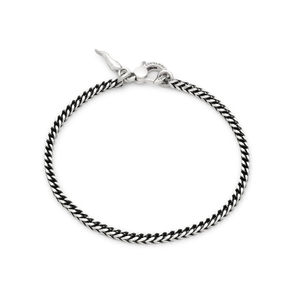 Bracciale Raspini Grumetta Quadra Piccola in argento uomo