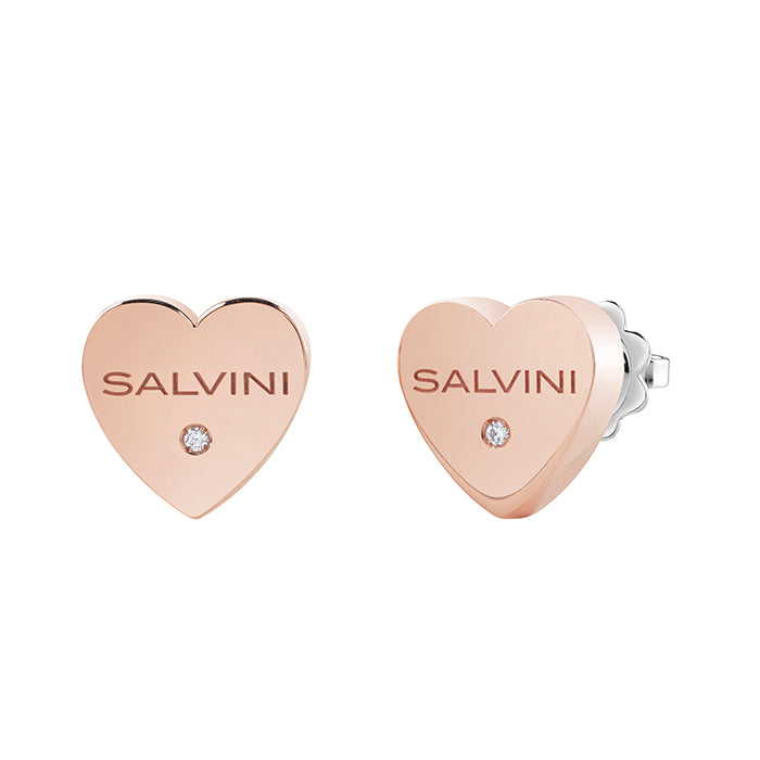 Salvini - Orecchini cuore con brillante