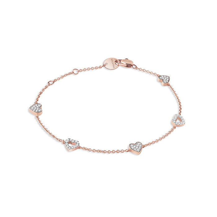 Salvini - Bracciale Oro rosa Brillanti cuore
