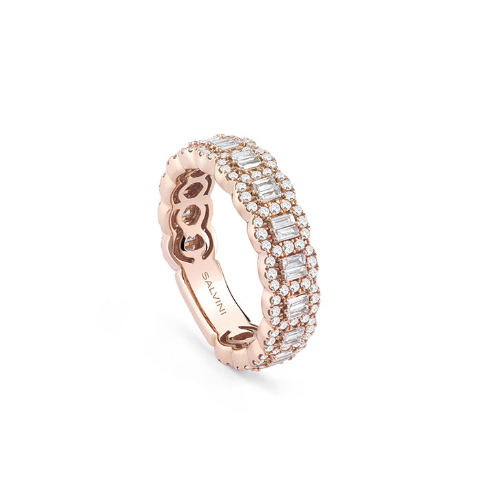 Salvini - Veretta Intera Oro rosa e diamanti