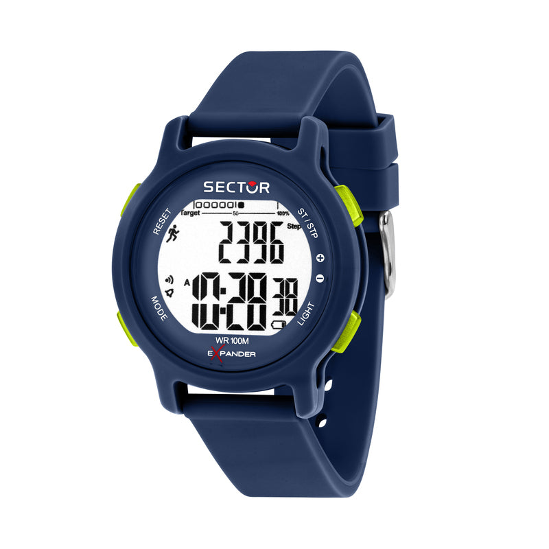 Sector - EX-27 43mm Digital Blue Dial