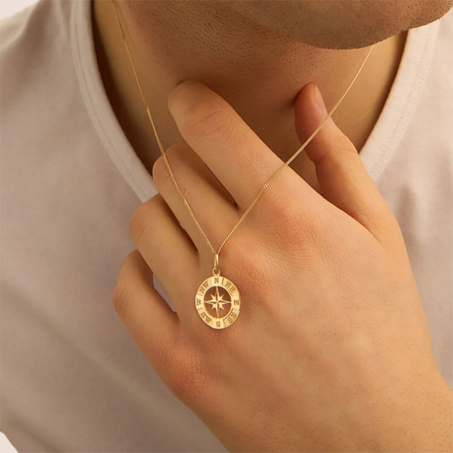 Stroili - Pendente Rosa Dei Venti L'homme Or Oro Giallo