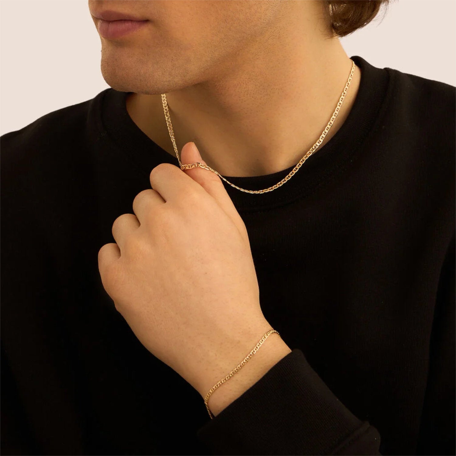 Stroili - Bracciale Catena Traversino L'homme Or Oro Giallo