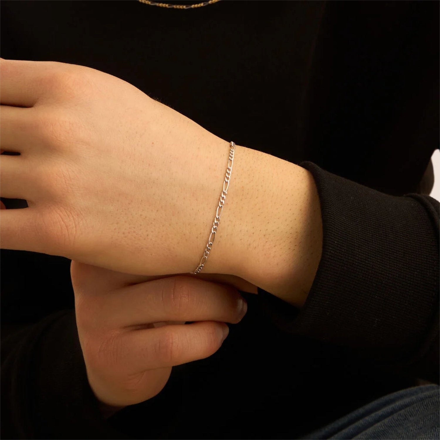 Stroili - Bracciale Catena Alternata L'homme Or Oro Bianco