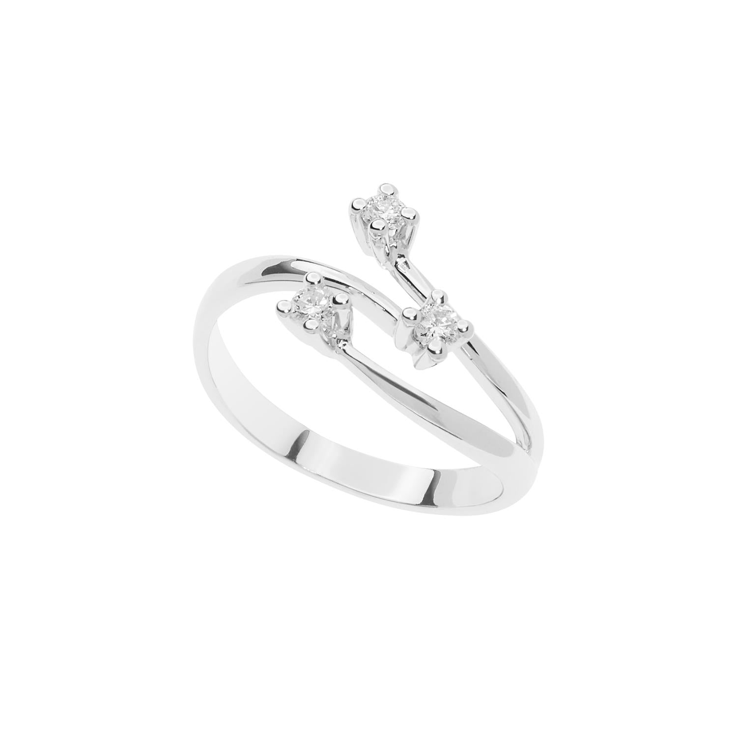 Comete Gioielli - Anello in Oro bianco e Diamanti