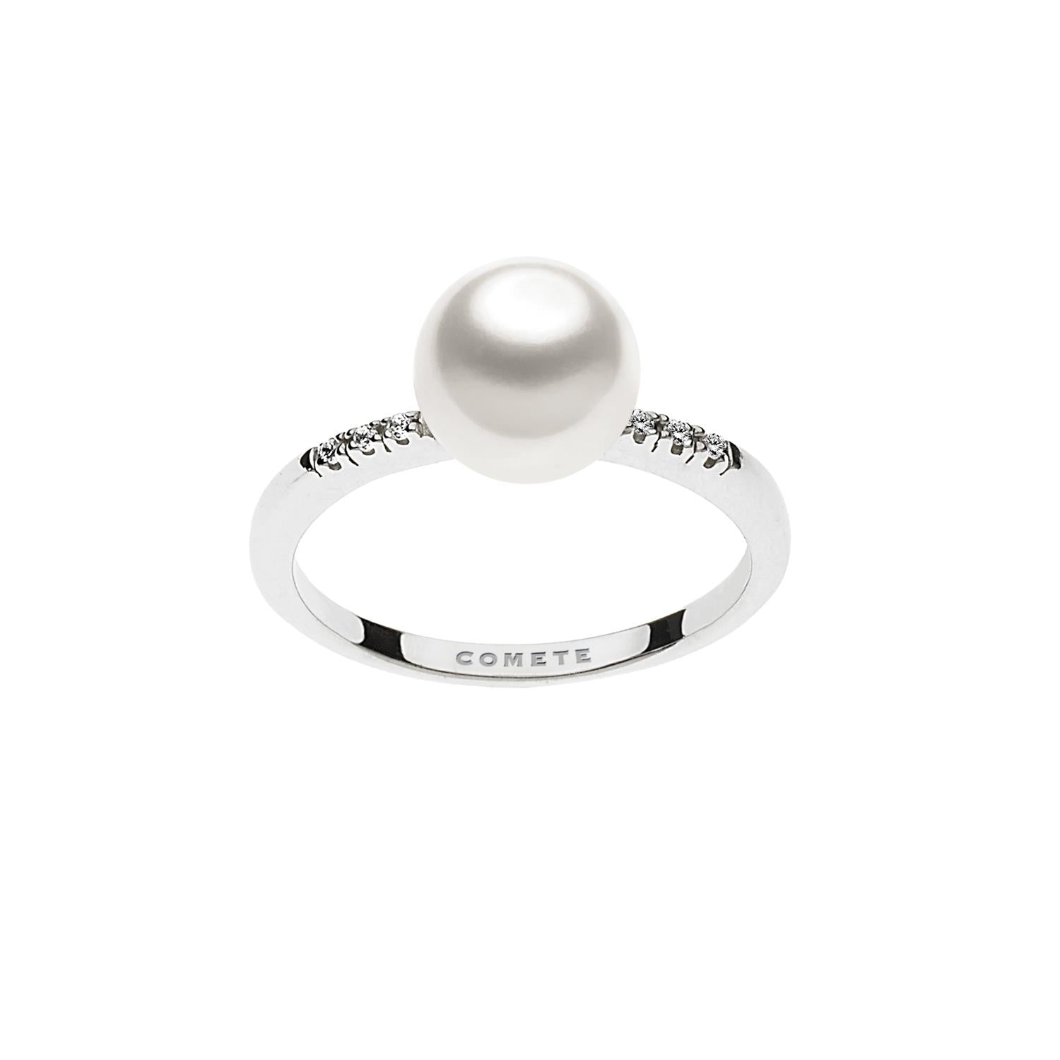 Comete Gioielli - Anello Perla e diamanti
