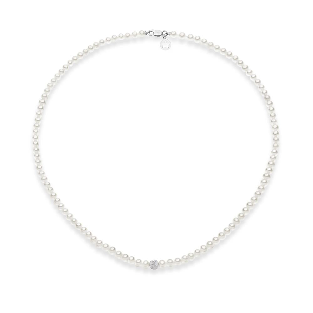 Comete Gioielli - Collana Perle e oro bianco