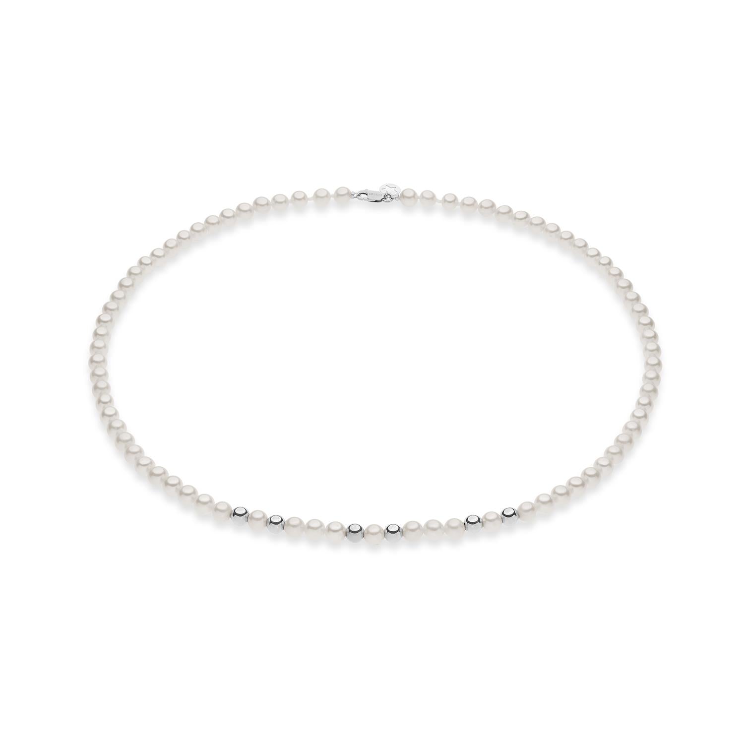 Comete Gioielli - Girocollo Perle e oro bianco