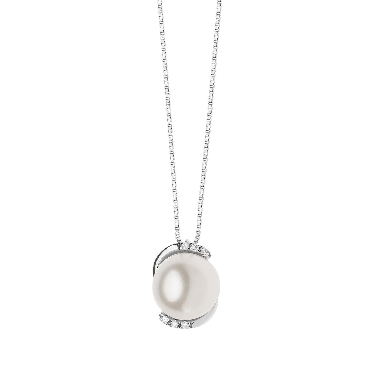 Comete Gioielli - Collana Perla in oro bianco