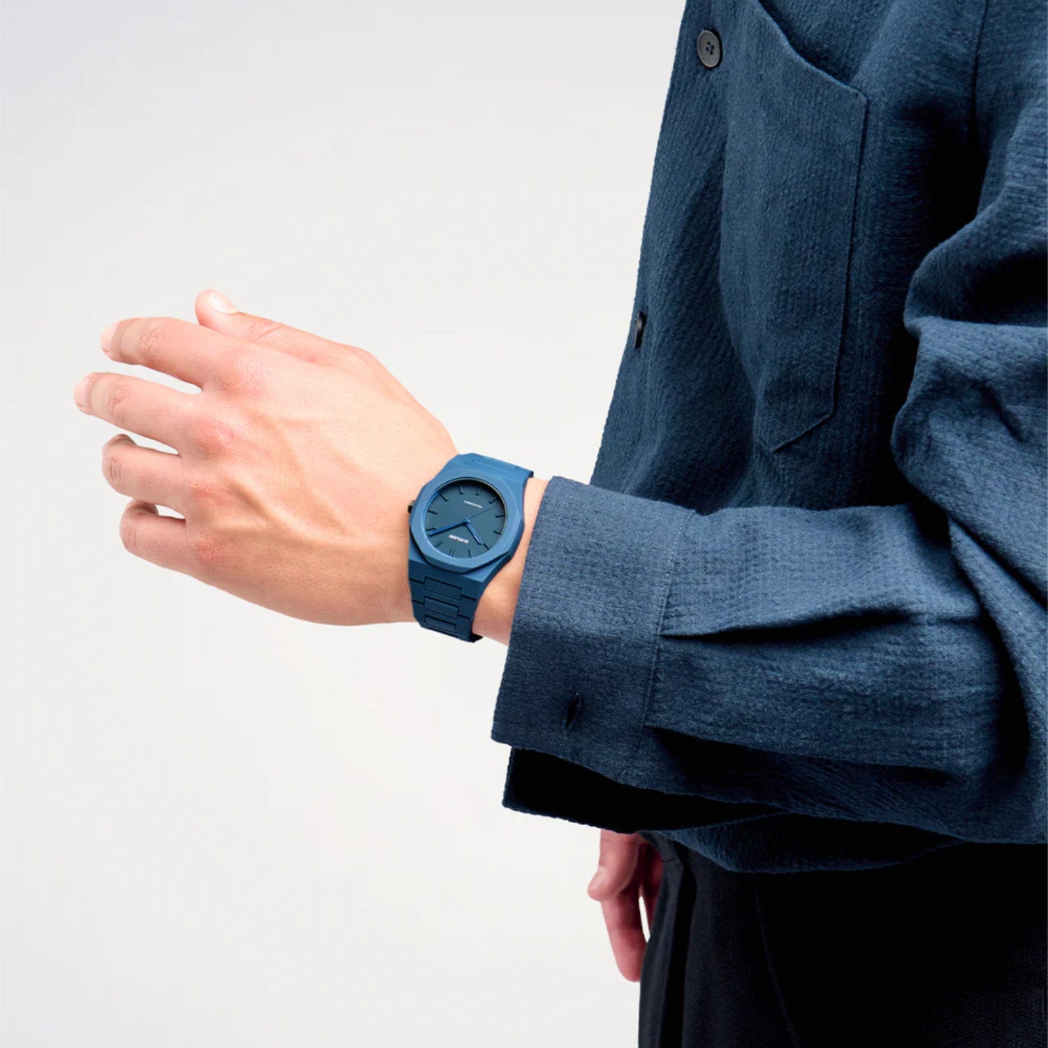 D1 Milano - Orologio Navy Blue Polycarbon 40.5mm Quarzo