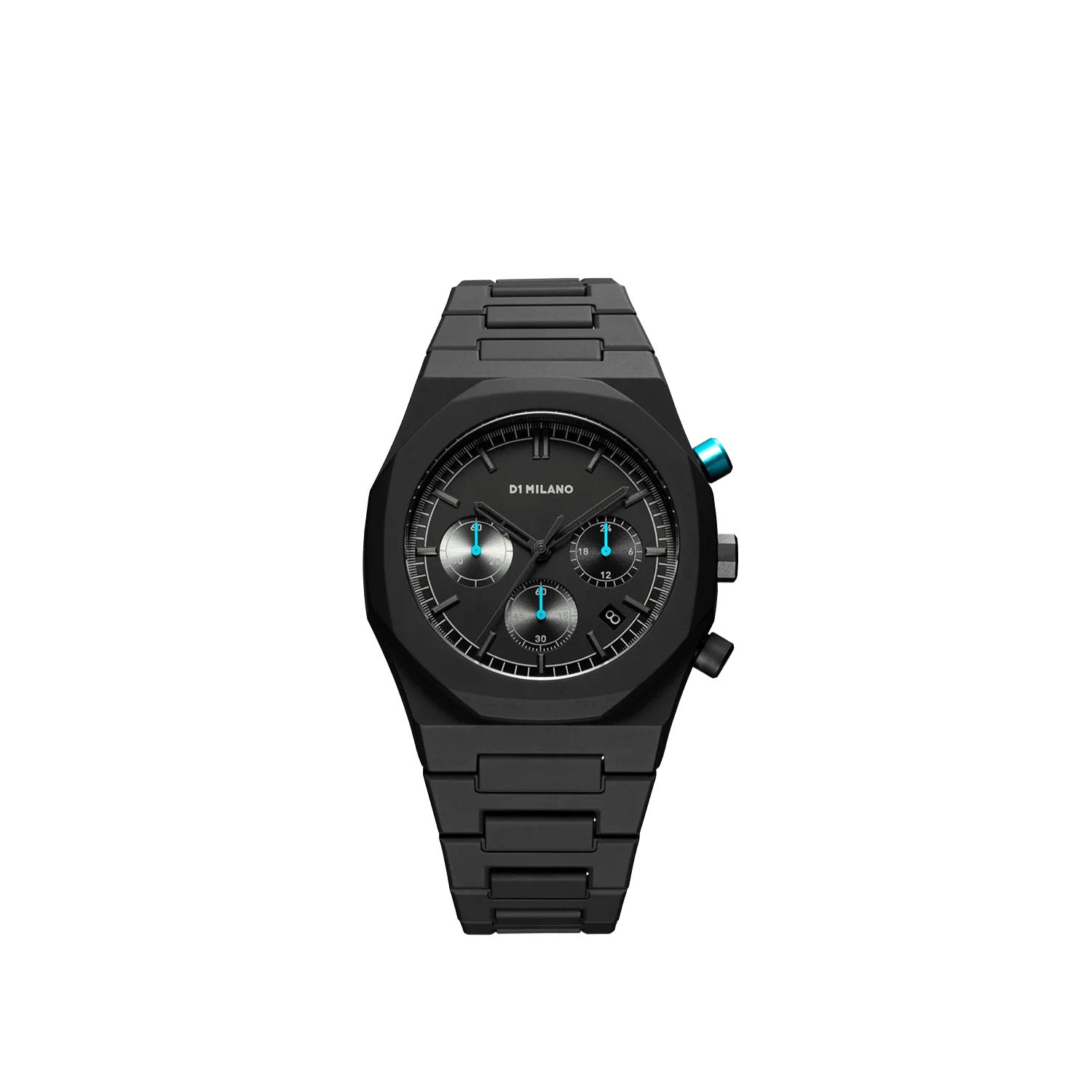 D1 Milano - Orologio Charcoal Black Polychrono 40.5mm Quarzo
