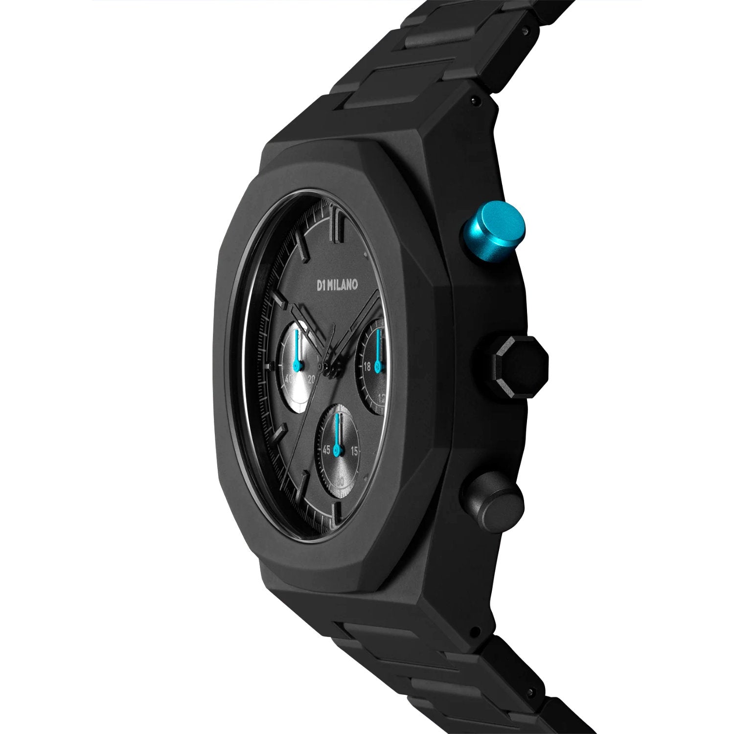 D1 Milano - Orologio Charcoal Black Polychrono 40.5mm Quarzo