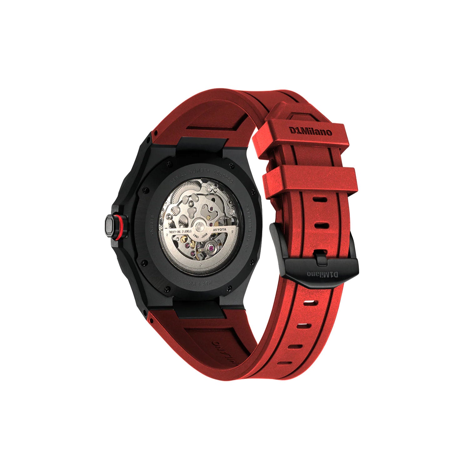 D1 Milano - OrologioSkeleton 41,5 mm Crimson Core Gun Meccanico