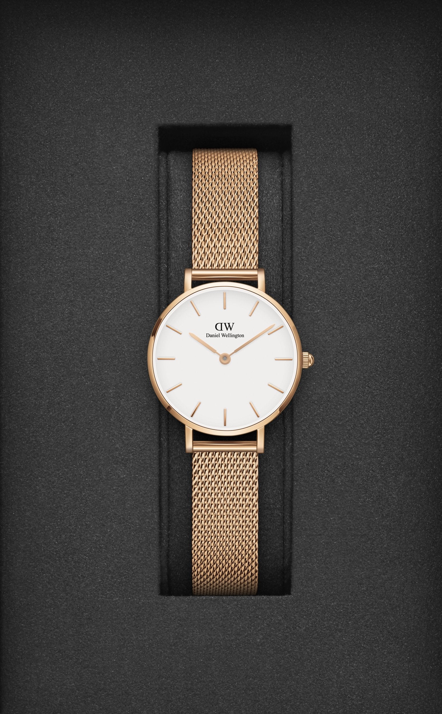 Daniel Wellington - 28mm Rose White  Petite Melrose