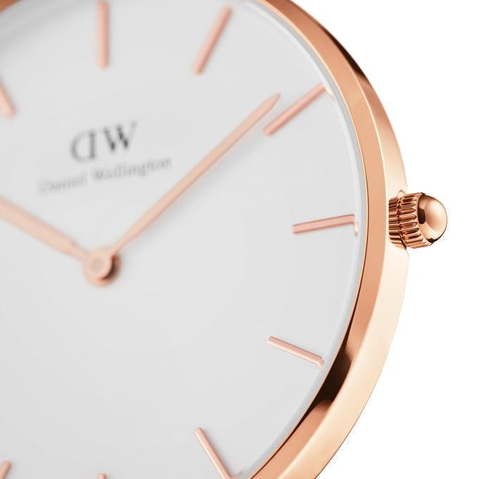 Daniel Wellington - 28mm Rose White  Petite Melrose